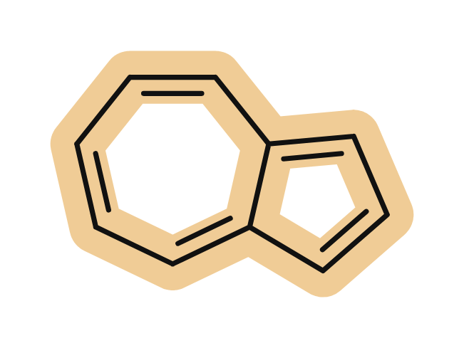 Azulene: a seven-membered ring fused to a five-membered ring